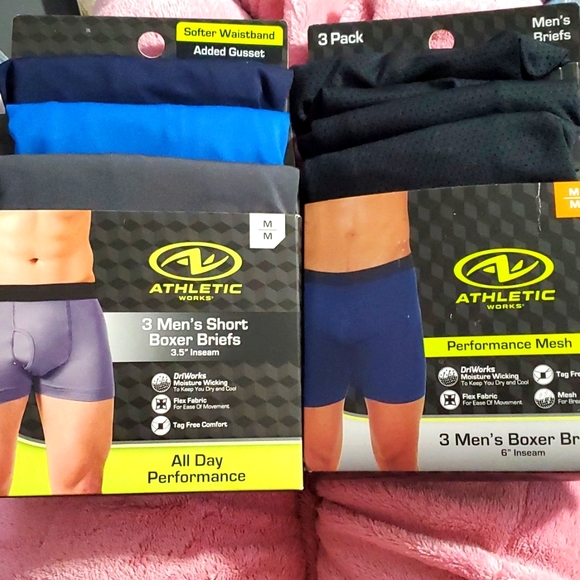 Athletic Works Underwear & Socks Athletic Works 6 Mens Boxer Briefs